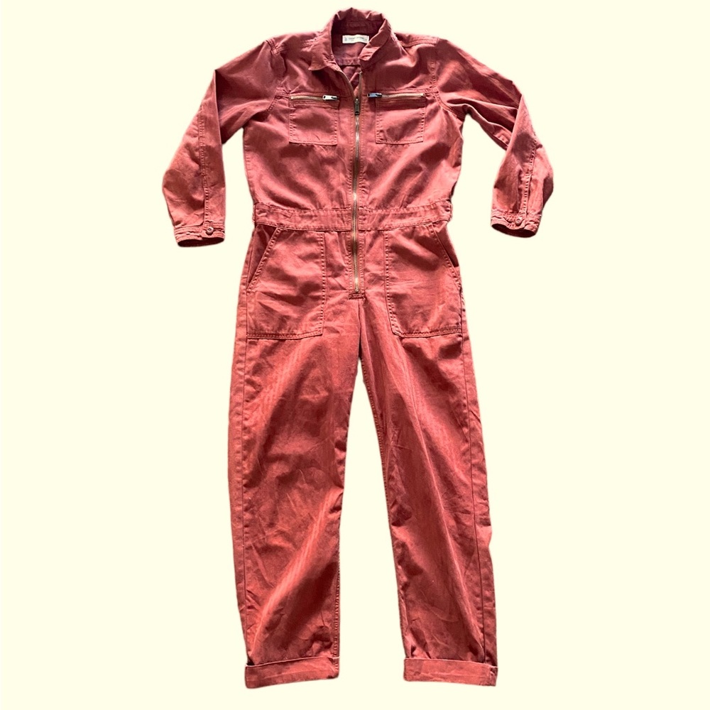 Lucky Brand mechanic/ broiler zip front jumpsuit